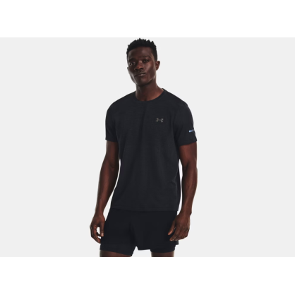 UA Seamless Stride Men’s T-Shirt – Black, Breathable & Seam-Free | 1375692-001