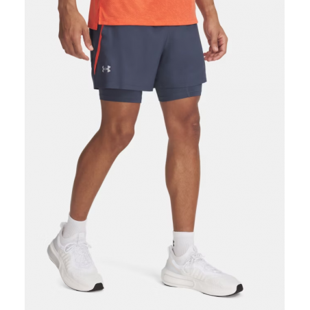 Short UA Launch 2 en 1 5 pouces pour homme