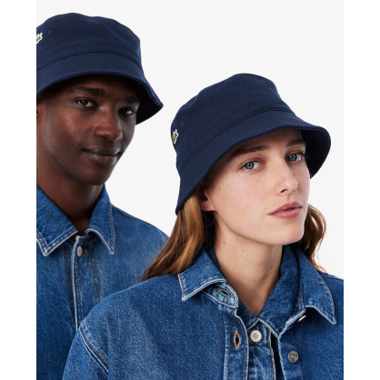 Lacoste Piqué Bucket Hat – Organic Cotton, Tonal Stitching & Eco-Style | RK2056-166