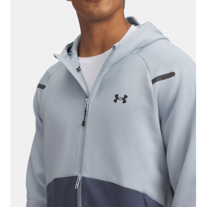 Men’s UA Unstoppable Zip Hoodie – Stretch Fleece & Performance Fit | 1389352-465