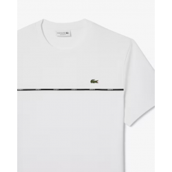 T-shirt in Jersey di Cotone con Bordo – Lacoste | TH9842-001