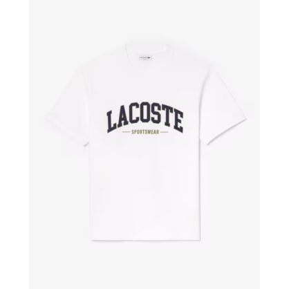 Men’s Cotton T-Shirt – Lacoste | Classic & Sporty Look | TH6565-001