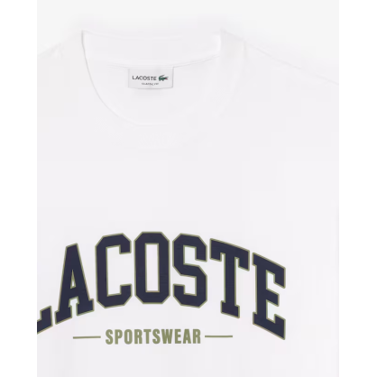 T-shirt en coton homme Lacoste – Jersey épais & imprimé Sportswear