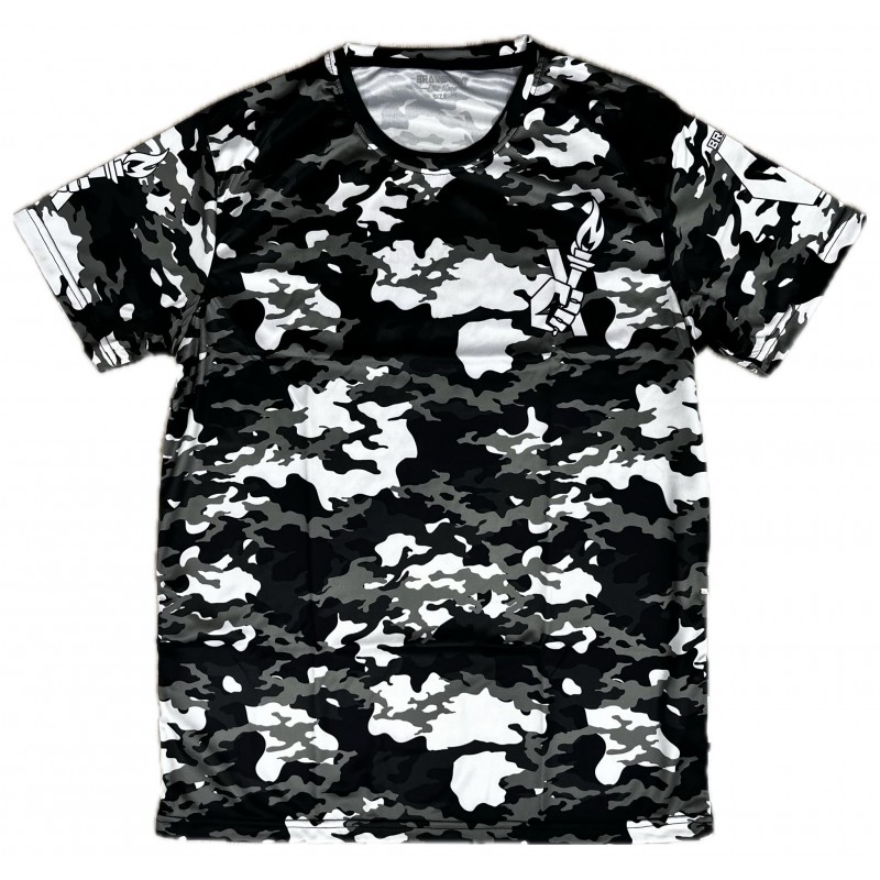Brave Art Fast Dry Camo 2.0 T-Shirt – Nero, Bianco & Grigio