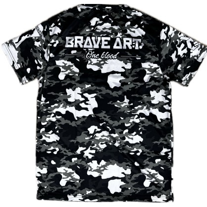 Brave Art Camo 2.0 T-Shirt – Black, White & Grey – Tactical & Fast-Dry
