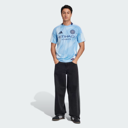 Maillot domicile New York City FC – Adidas | Bleu Bahia & 100 % recyclé