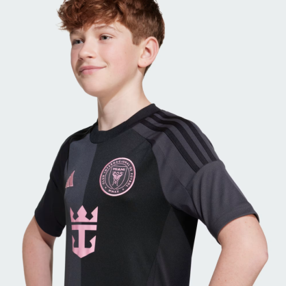 Maillot Junior Inter Miami CF – Messi | Adidas | Édition Recyclée Noire