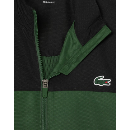 Survêtement Lacoste Homme Vert – Taffetas Recyclé, Color-block et Style Sportif
