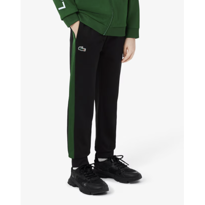 Survêtement Tennis Garçon Lacoste Vert – Interlock Recyclé, Confort et Style Sportif