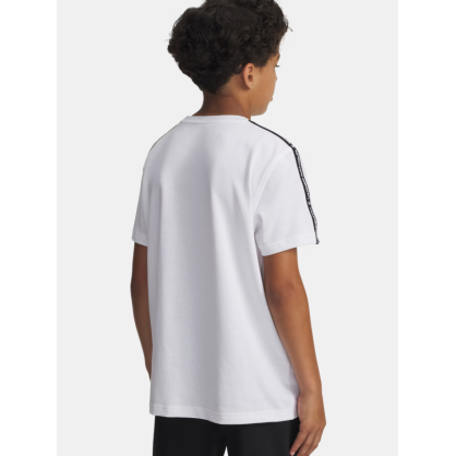 Boys’ UA Sportstyle Taped Shirt – Soft, Stylish, Recycled Polyester
