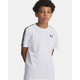 Boys’ UA Sportstyle Taped Shirt – Soft, Stylish, Recycled Polyester