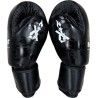 Brave Art Black Shadow Boxing Gloves – Full-Grain Leather | High Performance for Muay Thai & Kickboxing
