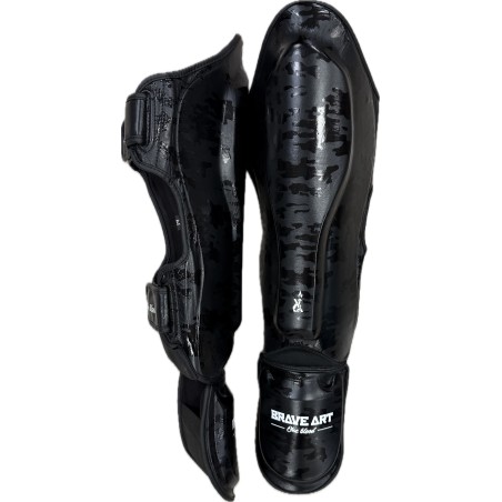 Brave Art Black Shadow Shin & Foot Guards – Full-Grain Leather | Elite Protection for Muay Thai & Kickboxing Brave Art Black Shadow Shin & Foot Guards – Full-Grain Leather | Elite Protection for Muay Thai & Kickboxing