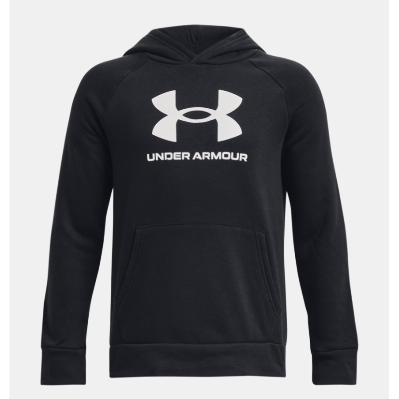 Sweat à Capuche Garçon UA Rival Fleece Grand Logo – Confort & Style Sportif