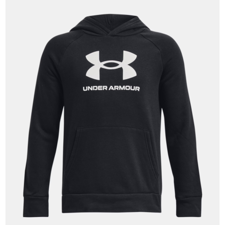Sweat à Capuche Garçon UA Rival Fleece Grand Logo – Confort & Style Sportif