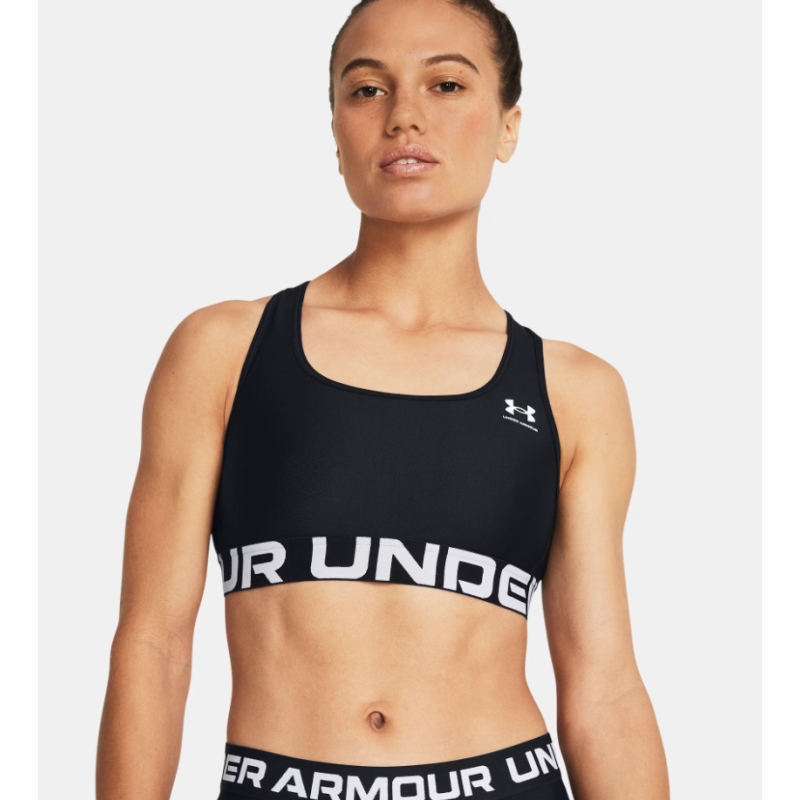 Brassière Femme HeatGear® Armour Maintien Modéré avec Logo – Confort & Séchage Rapide