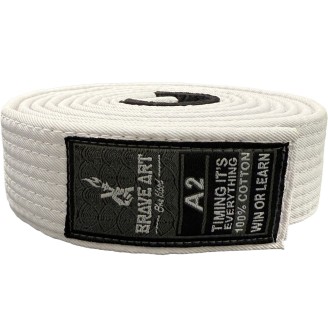 Brave Art BJJ White Belt – BAJJBWH20 | Premium Cotton & Durability