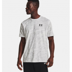 T-shirt UA ABC Camo Homme – Blanc, Confortable & Séchage Rapide | 1357727-100