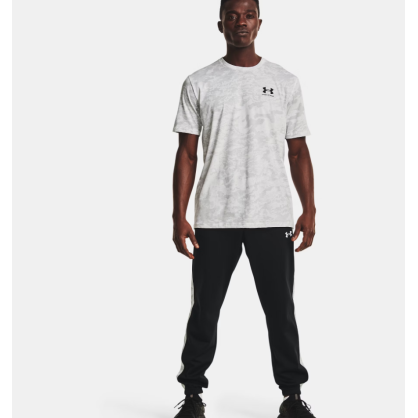 T-shirt UA ABC Camo Homme – Blanc, Confortable & Séchage Rapide | 1357727-100