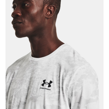 T-shirt UA ABC Camo Homme – Blanc, Confortable & Séchage Rapide | 1357727-100