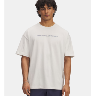 UA Heavyweight oversize homme – T-shirt coton épais motif running