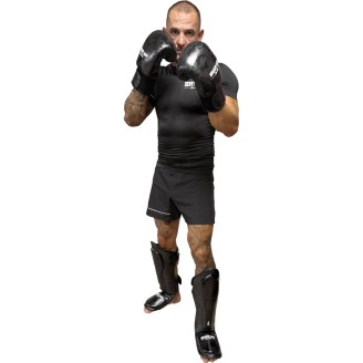 Gants Brave Art Black Shadow – Cuir Pleine Fleur | Haute Performance pour Muay Thaï & Kick Boxing