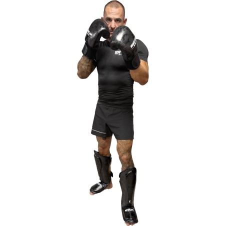 Gants Brave Art Black Shadow – Cuir Pleine Fleur | Haute Performance pour Muay Thaï & Kick Boxing