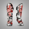 Brave Art Shin Guards Camouflage Black White Grey – MMA, Muay Thai, Kickboxing