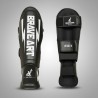 Brave Art Shin Guards Classic One – Black White for MMA, Kickboxing, Muay Thai