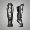 Brave Art Shin Guards Classic One – Black White for MMA, Kickboxing, Muay Thai