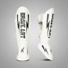 Brave Art Shin Guards Classic One – White Black for MMA, Muay Thai, Kickboxing
