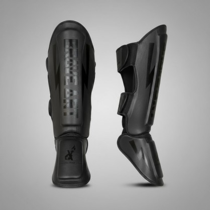 Brave Art Classic One Shin Guards – Black on Black – PTPUFB