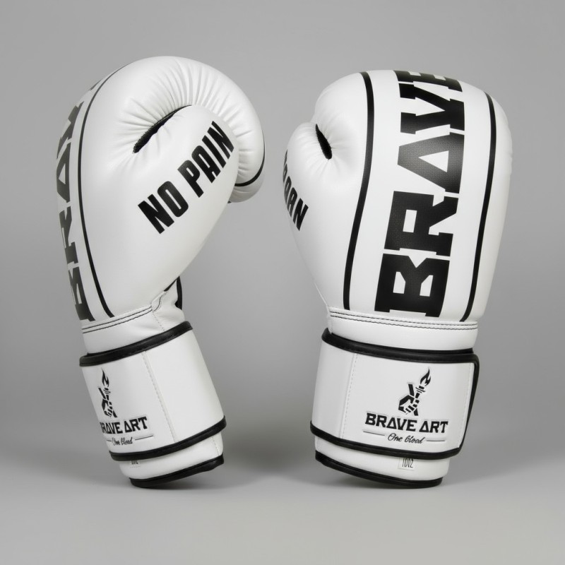 Gants Classic One Brave Art – Blanc & Noir, Puissance & Équilibre