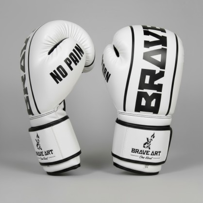 Brave Art Gloves BGCOWB – Classic One White Black Boxing & MMA Gear