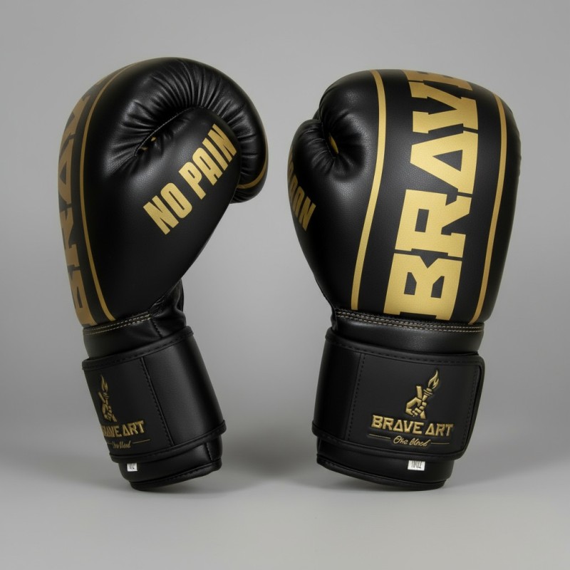 Gants Classic One Brave Art – Noir & Doré, Puissance & Prestige