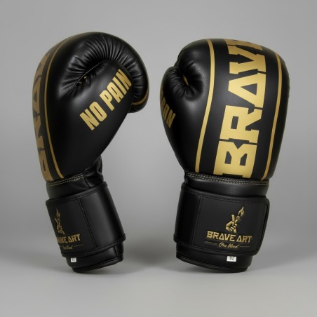 Brave Art Black & Gold Boxing Gloves – BAGBPUBG – Prestige & Power