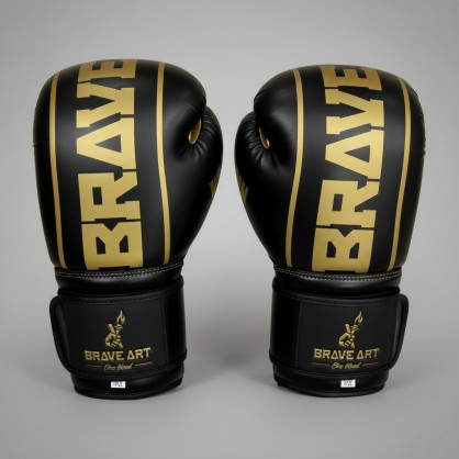 Gants Classic One Brave Art – Noir & Doré, Puissance & Prestige