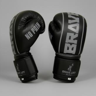 Gants Classic One Brave Art – Noir & Gris, Puissance & Élégance