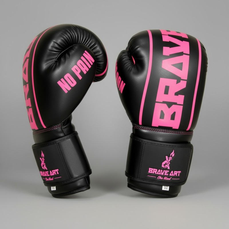 Brave Art Black & Pink Boxing Gloves – Classic One – BAPUBP