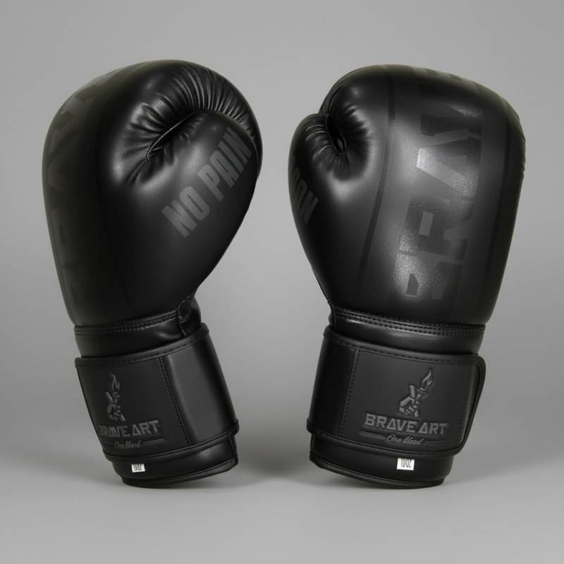 Gants Classic One Brave Art – Noir Ton sur Ton, Élégance & Puissance