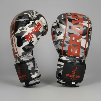 Gants Classic One Brave Art – Camouflage Gris & Noir, Style & Puissance