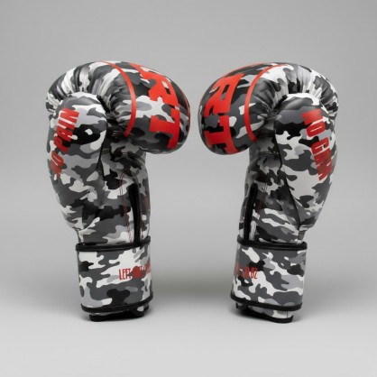 Gants Classic One Brave Art – Camouflage Gris & Noir, Style & Puissance