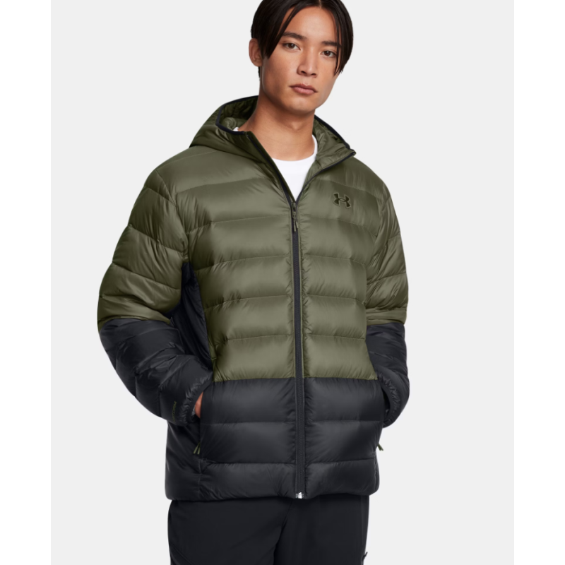 Veste à capuche en Duvet UA Legend Homme – 1385837-001 | Chaleur extrême, mobilité optimale