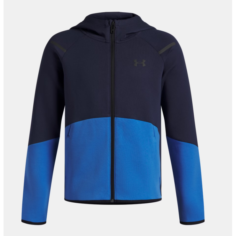 Haut zippé UA Unstoppable Fleece garçon – Confort & mobilité