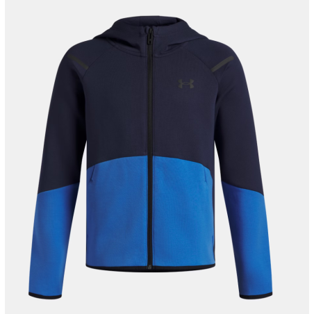 UA Unstoppable Fleece Full-Zip Boys – Soft, Stretchy & Quick-Dry