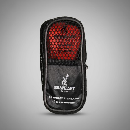 Bandes de Boxe Brave Art 4,5m rouges – Scratch silicone