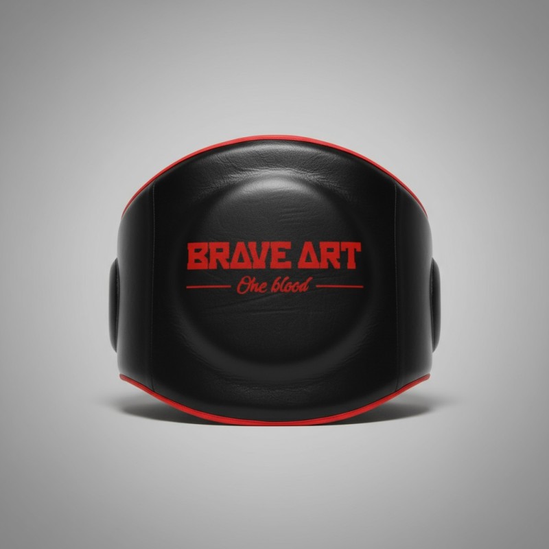 Body Pad Brave Art – Cuir Noir & Rouge, Performance & Confort