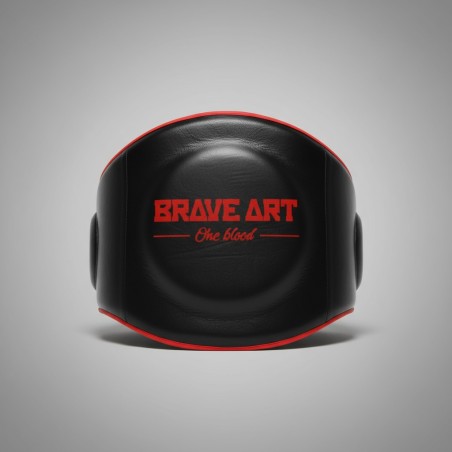 Body Pad Brave Art – Cuir Noir & Rouge, Performance & Confort