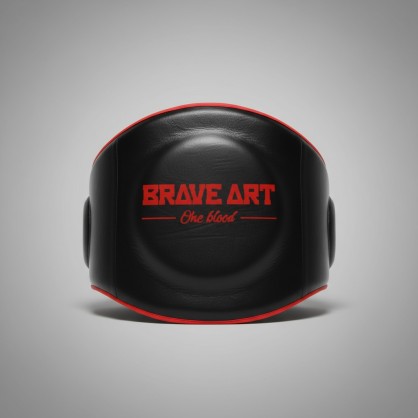 Body Pad Brave Art – Cuir Noir & Rouge, Performance & Confort