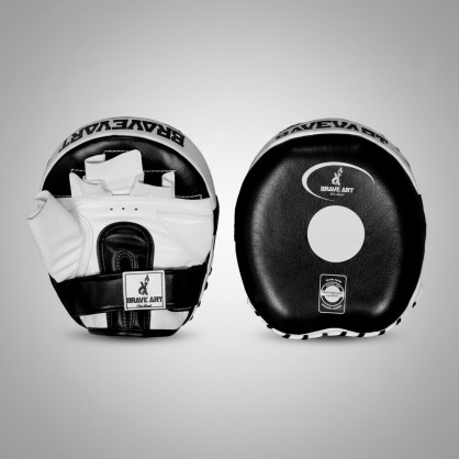 Pattes d’Ours en Cuir Brave Art – Noires Logo Blanc